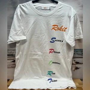 ROKIT MEN WHITE T SHIRT LARGE NWTO
